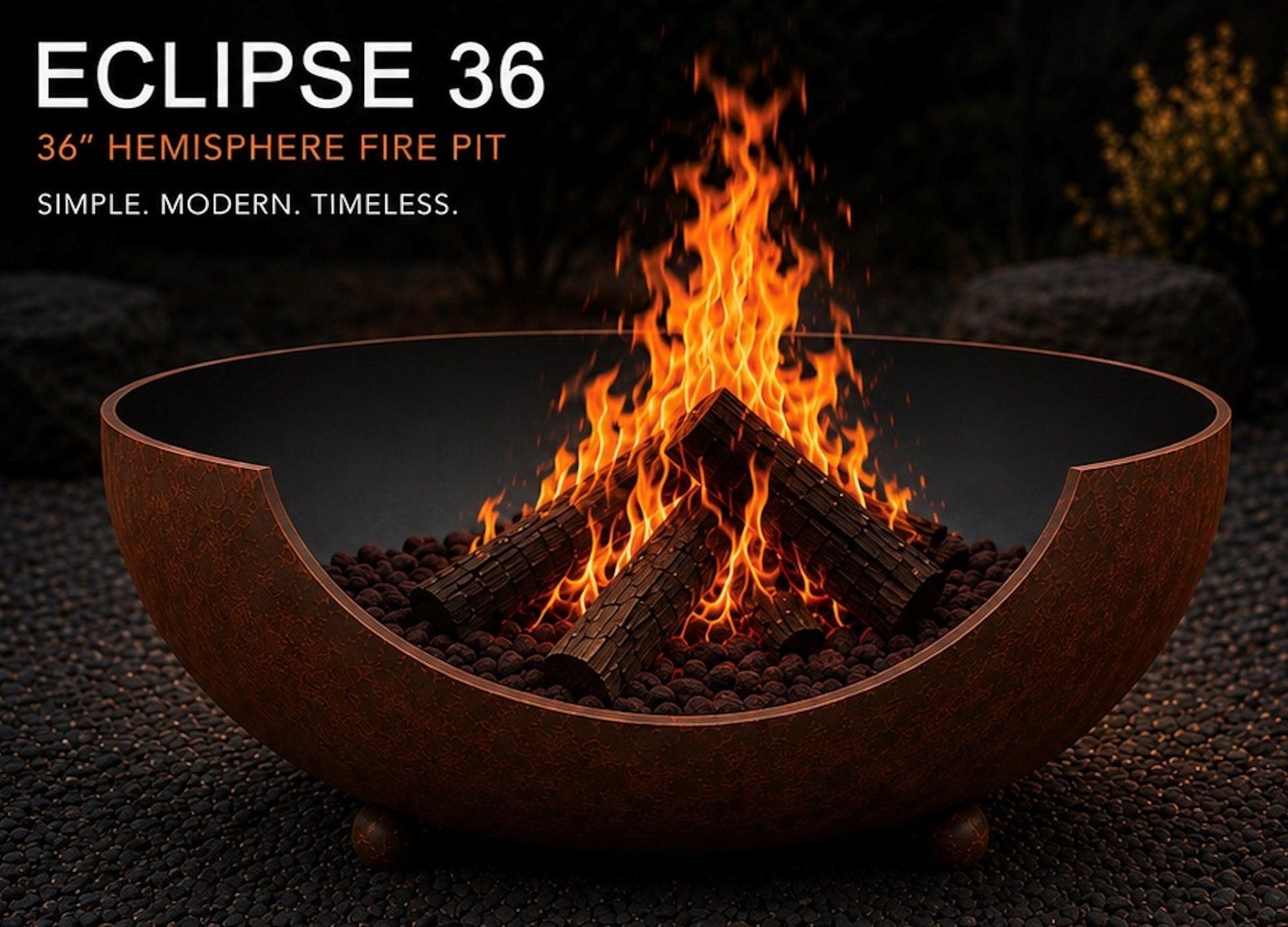 Fire Pit Art 36" Eclipse Fire Pit
