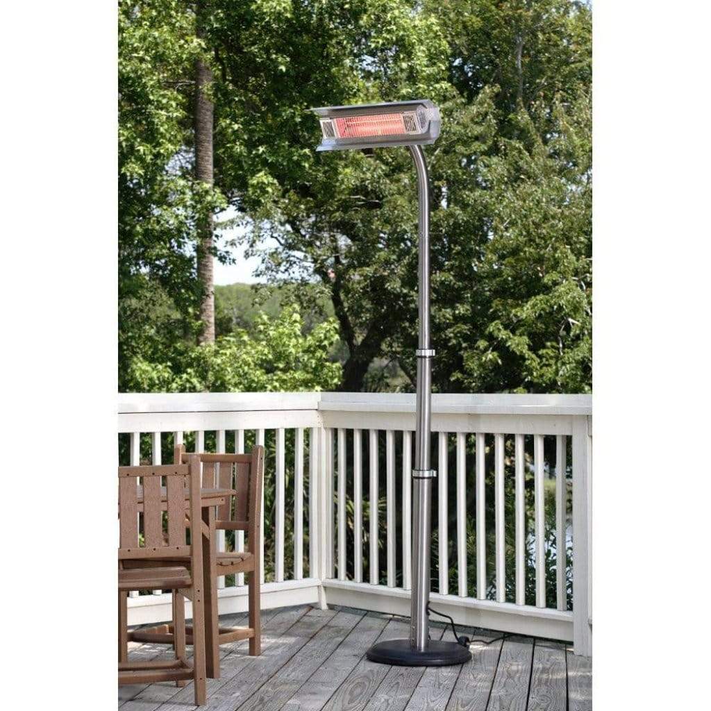 Fire Sense 22" Electric Telescoping Offset Pole Mounted Infrared Patio Heater