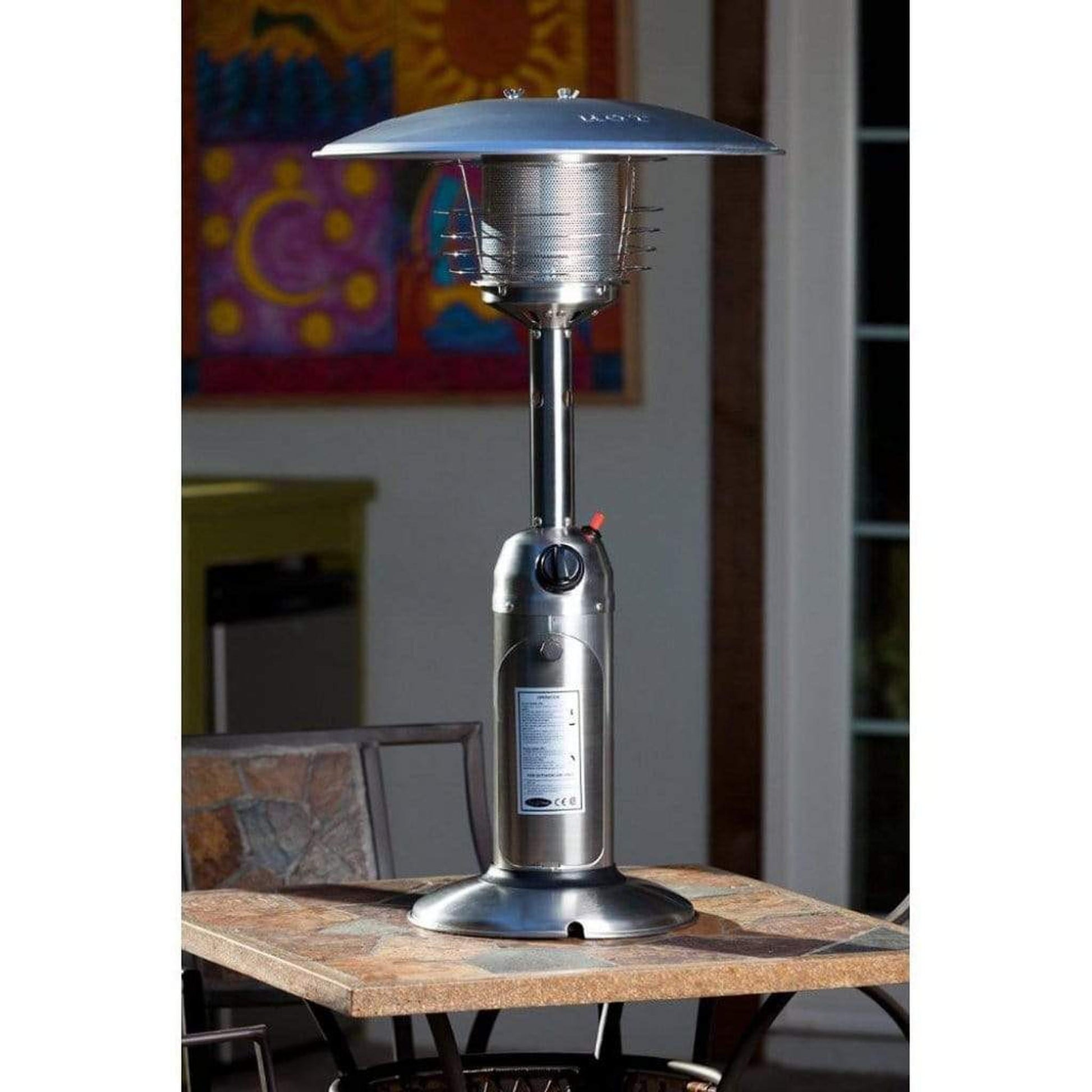 FIRE SENSE 60262 61322 Stainless Steel Tabletop Gas Patio Heater