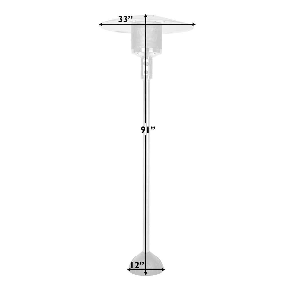 Fire Sense 61445 Stainless Steel Natural Gas Patio Heater