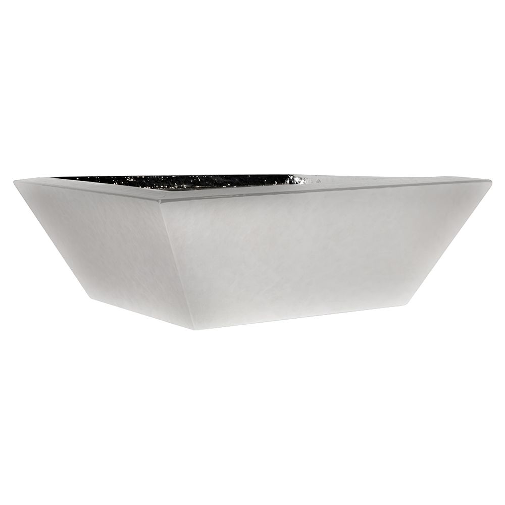 Fire by Design 30" Natural Gas Square Stainless Steel Fire Bowl - 24VAC AWEIS Standard Capacity With Field Serviceable Pilot Burner