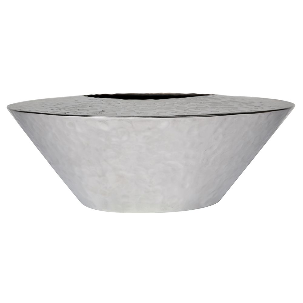 Fire by Design 30" Vein Powdercoat Finish Propane Round Stainless Steel Fire Bowl With Hammered Texture - Manual Light Kit