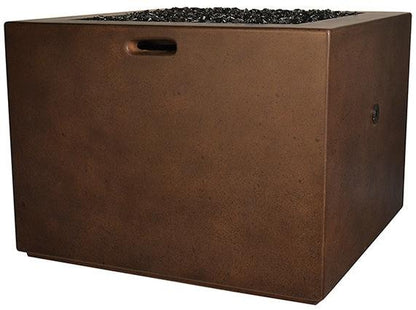 Fire by Design 34" Fire Cube White Finish Propane Fire Pit Table - Match Light