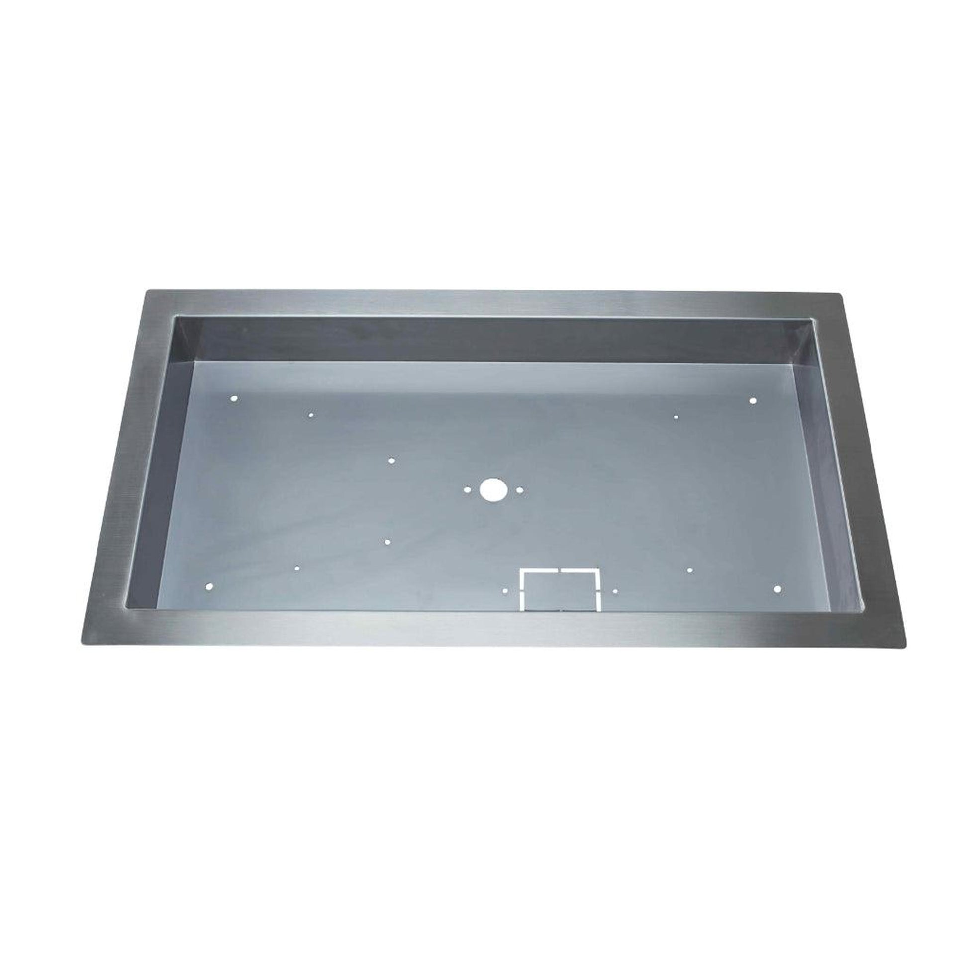 Fire by Design 36" x 12" Rectangle Hybrid Drop In Burner Pan with Opening for Pilot Burner
