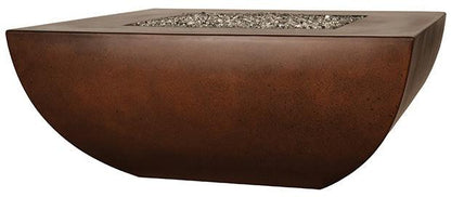 Fire by Design 42" Legacy Square Urban Slate Finish Natural Gas Fire Pit Table - 30VDC AWEIS With Field Serviceable Pilot Burner