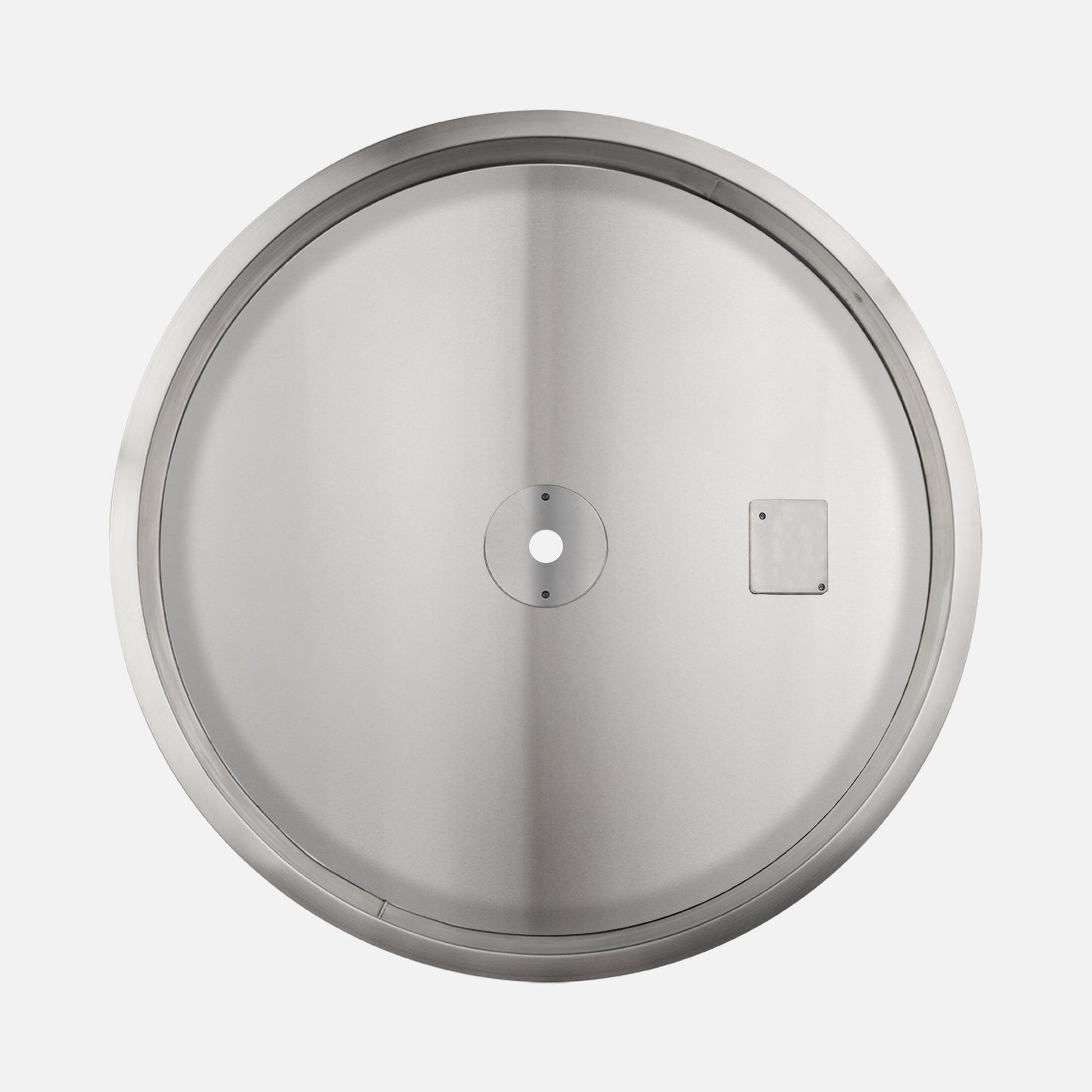 Fire by Design 48" Round Stainless Steel Drop In Burner Pan with Opening for Pilot Burner