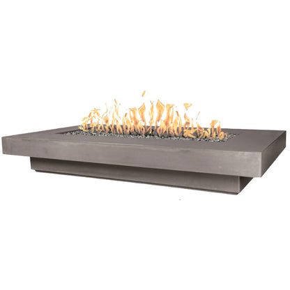 Fire by Design 84" Midway Low Rectangle Rain Cloud Finish Fire Pit Table