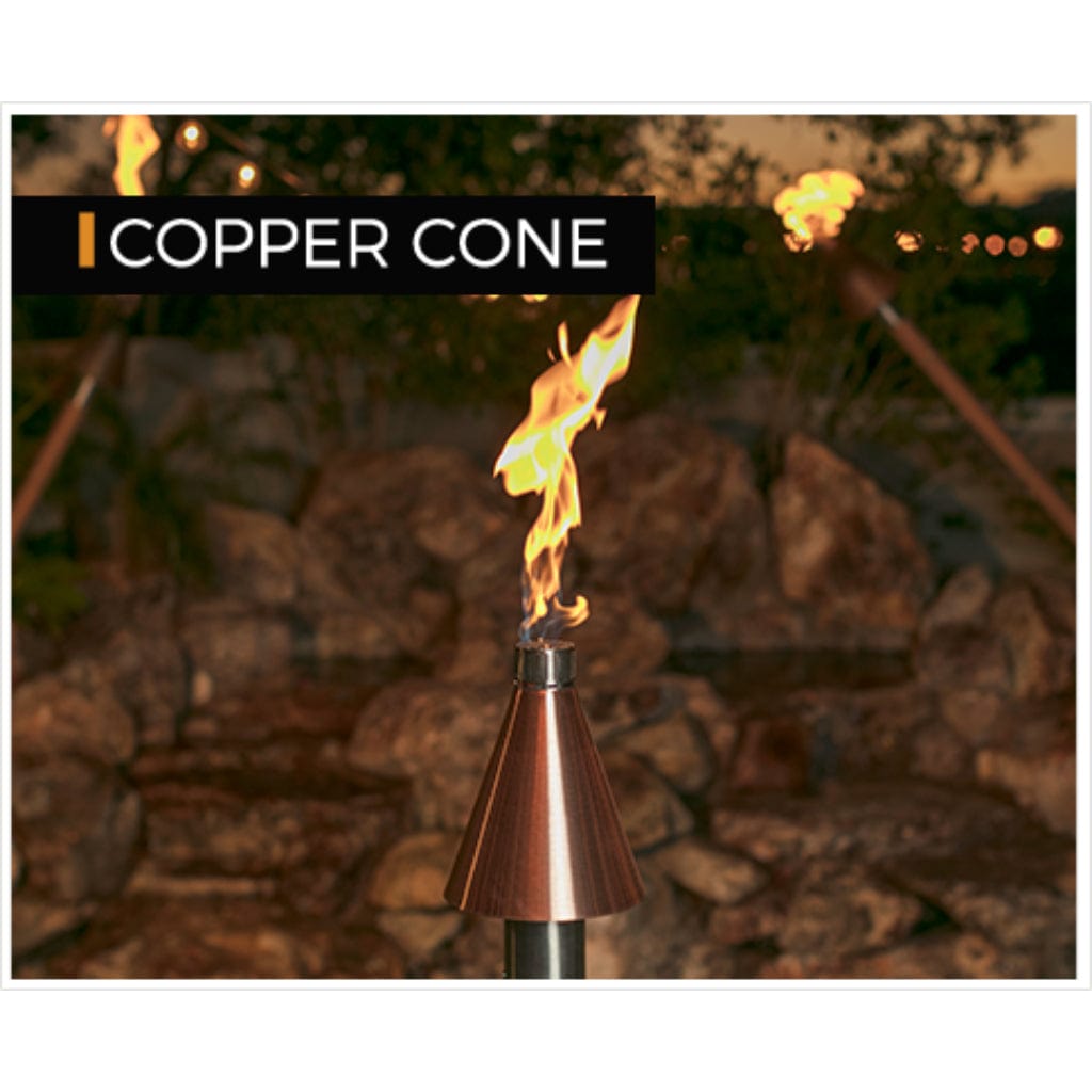 Fire by Design Copper Cone Automated Propane Gas Tiki Torch