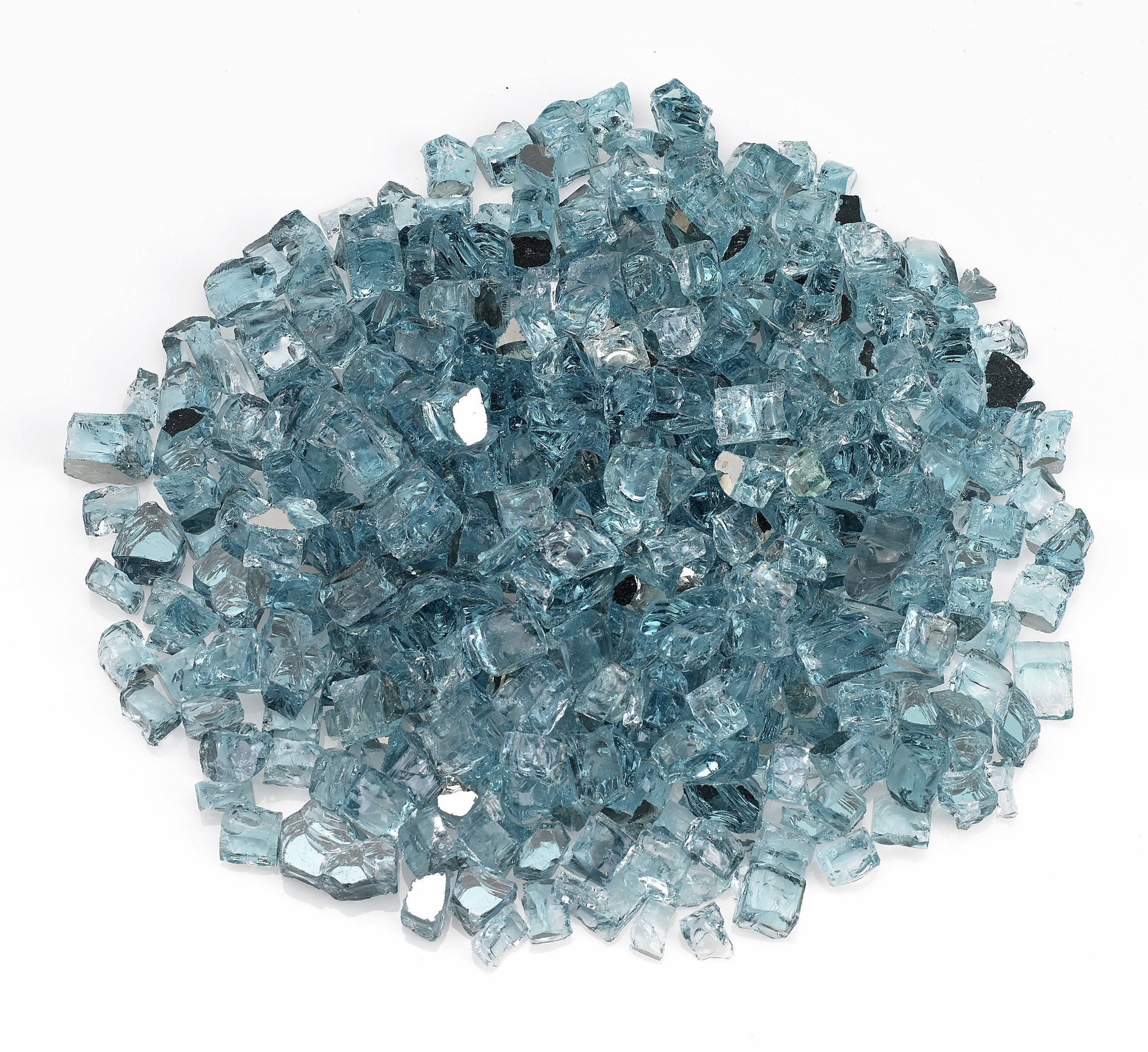Fire by Design Reflective Collection 1/2" Azuria Reflective Fire Glass - (10lb Bag)