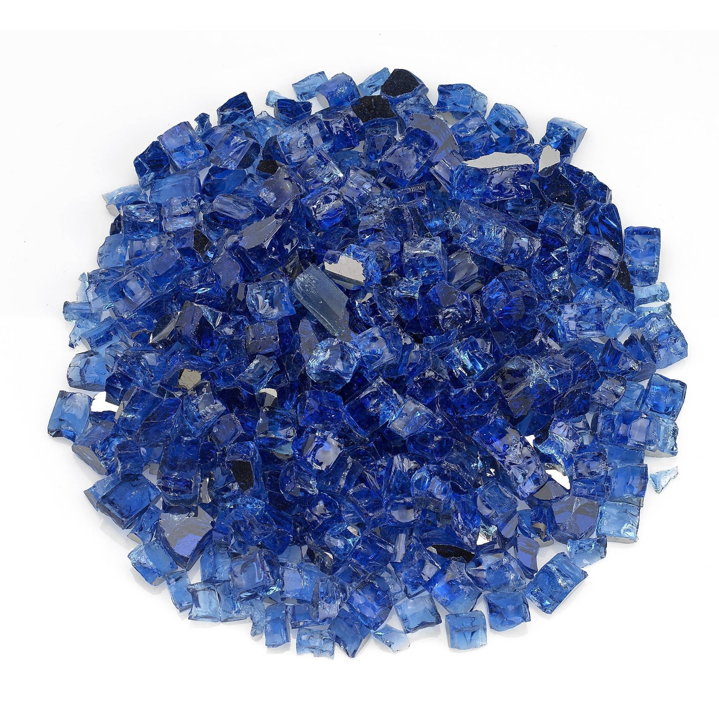 Fire by Design Reflective Collection 1/2" Cobalt Reflective Fire Glass - (10lb Bag)