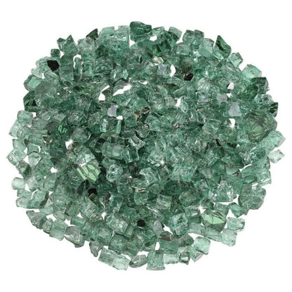 Fire by Design Reflective Collection 1/2" Evergreen Reflective Fire Glass - (10lb Bag)