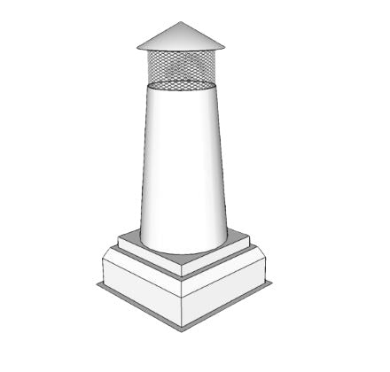 FireRock Brierly Galvalume Steel Chimney Pot