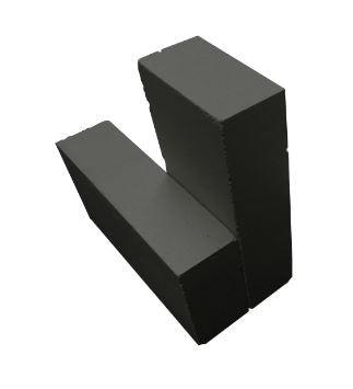 FireRock Full-Size Black Glazed Firebrick