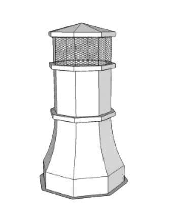 FireRock Sutton Dark Bronze Steel Chimney Pot