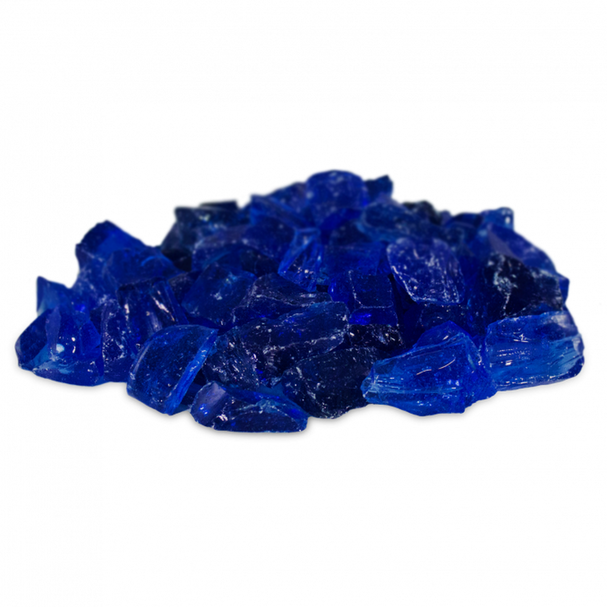 Firegear 10 Lbs. Large Dark Blue Reflective Broken Fire Glass