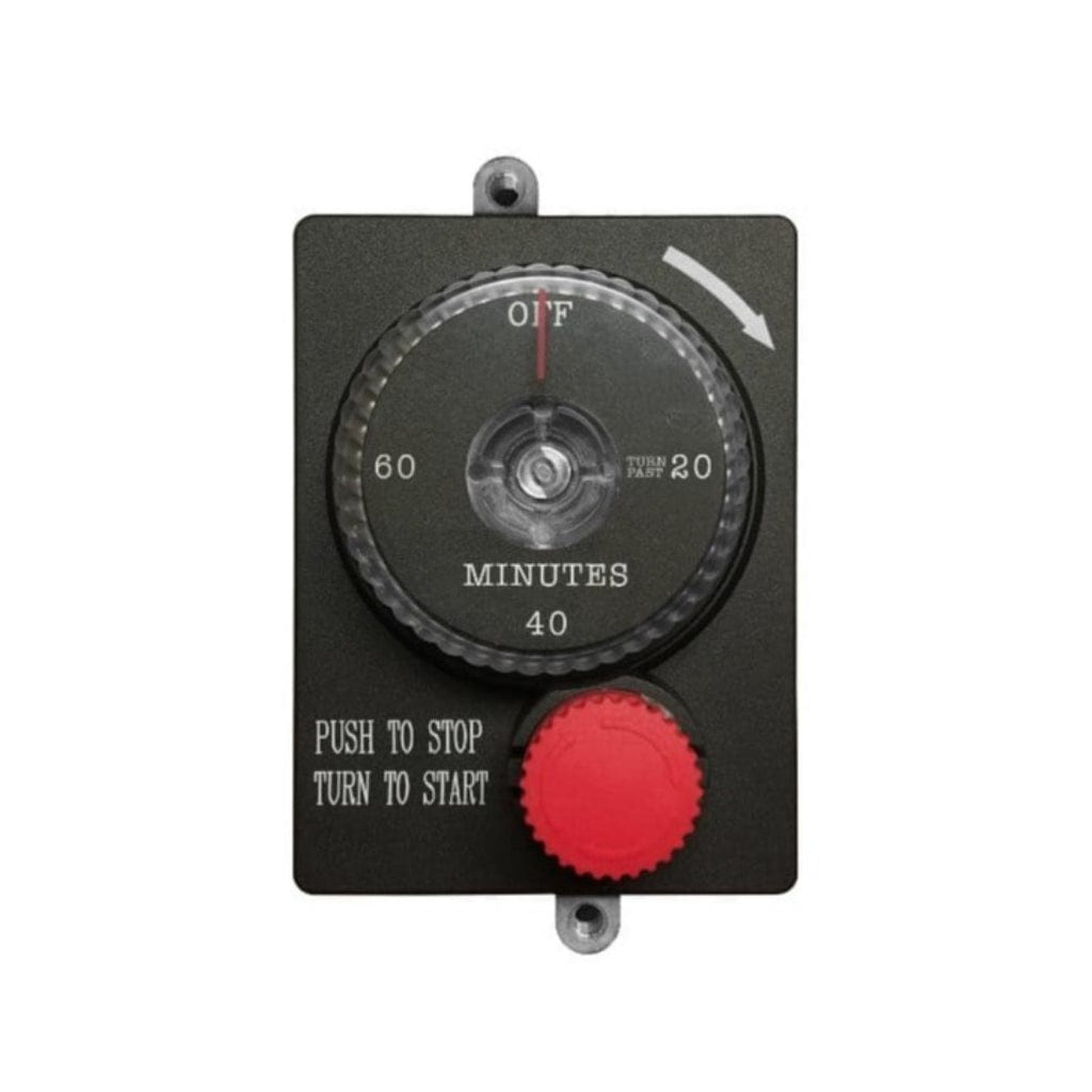 Firegear 4" 1-Hour Mechanical Gas Fire Pit Timer With Manual Emergency Shut-Off