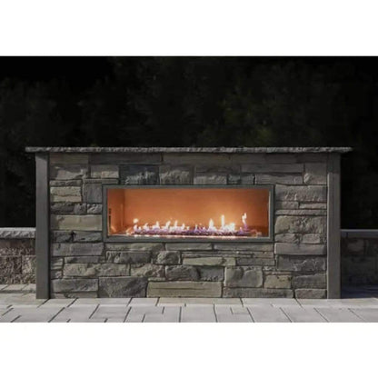 Firegear Kalea Bay LED 36" Linear Outdoor Stainless Steel Propane Gas Fireplace