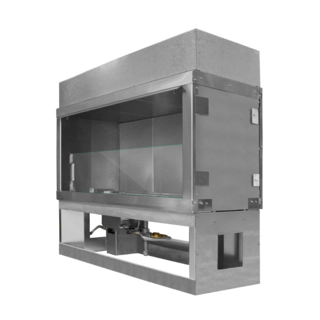 Firegear Kalea Bay LED 72" Linear Outdoor Stainless Steel Vent-Free Propane Gas Fireplace