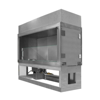 Firegear Kalea Bay LED 72" Linear Outdoor Stainless Steel Vent-Free Propane Gas Fireplace