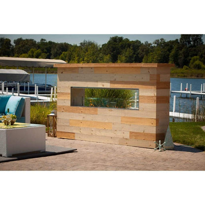 Firegear Kalea Bay LED 72" Linear Outdoor Stainless Steel Vent-Free Propane Gas Fireplace