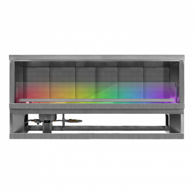 Firegear Kalea Bay LED 72" Linear Outdoor Stainless Steel Vent-Free Propane Gas Fireplace