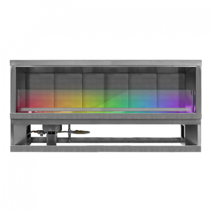 Firegear Kalea Bay LED 72" Linear Outdoor Stainless Steel Vent-Free Propane Gas Fireplace