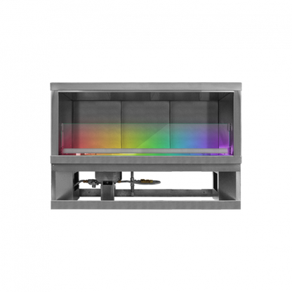 Firegear Kalea Bay Non-LED 48" Linear Outdoor Stainless Steel Vent-Free Natural Gas Fireplace