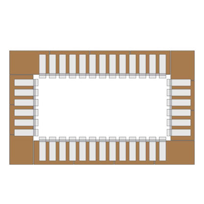 Firegear Pro Flexframe 44" 3-Piece Stainless Steel Paver Fire Pit Installation Collar
