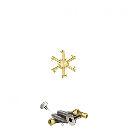Firegear Pro Series 10" Brass Propane Gas Fire Pit Burning Spur Kit