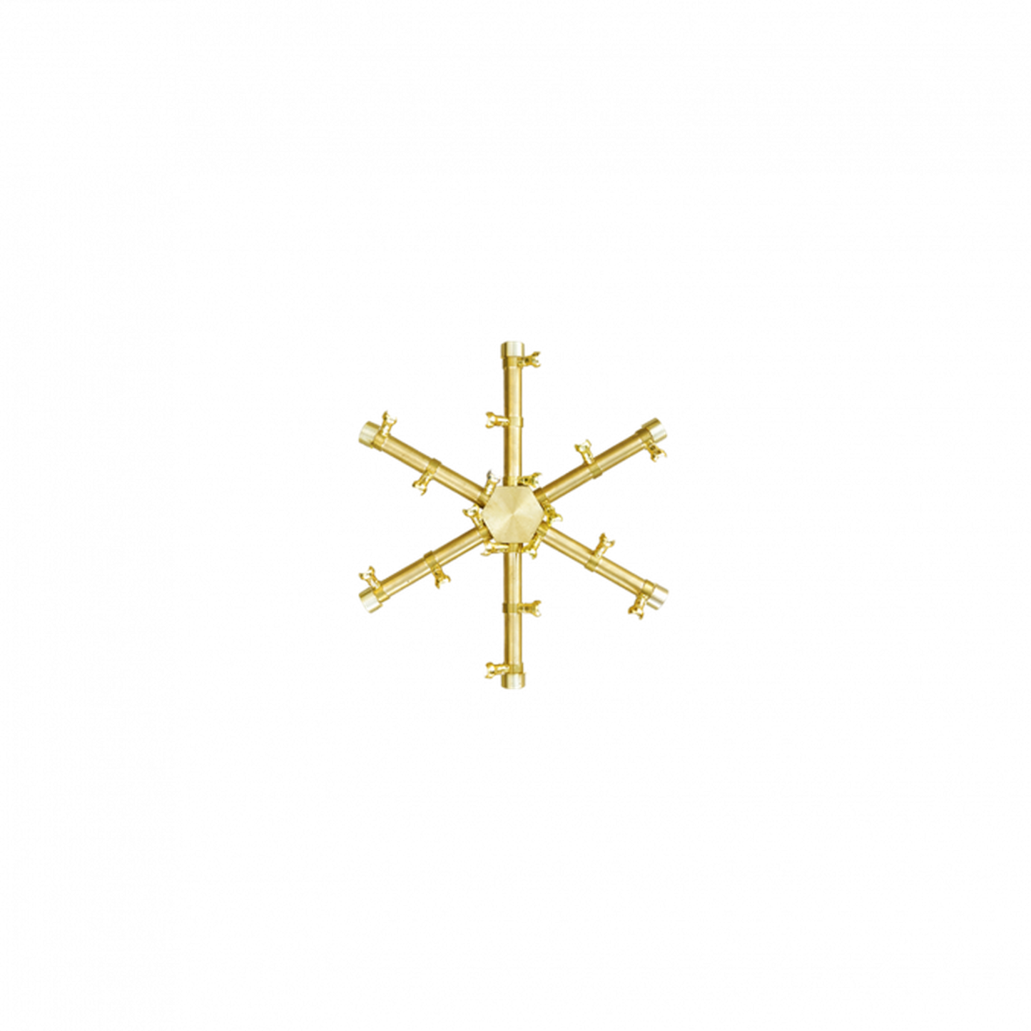 Firegear Pro Series 14" Brass Natural Gas Fire Pit Burning Spur