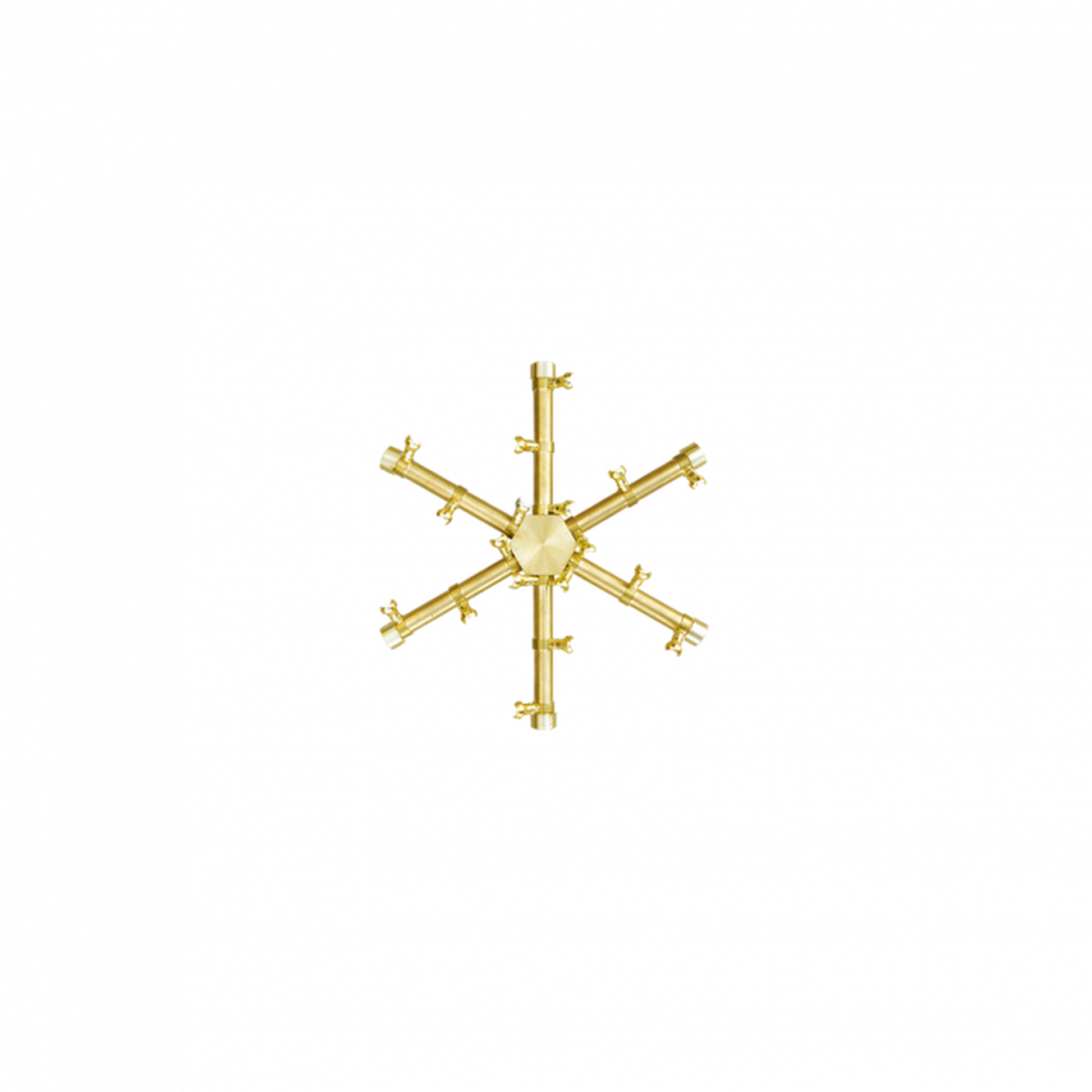 Firegear Pro Series 14" Brass Natural Gas Fire Pit Burning Spur