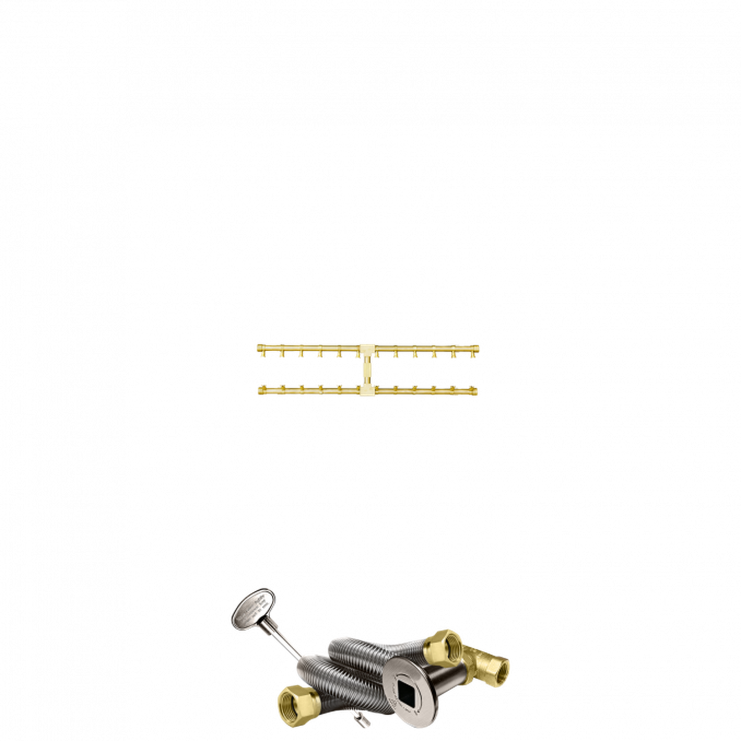 Firegear Pro Series 30" Brass Propane Gas Fire Pit H-Burner Kit