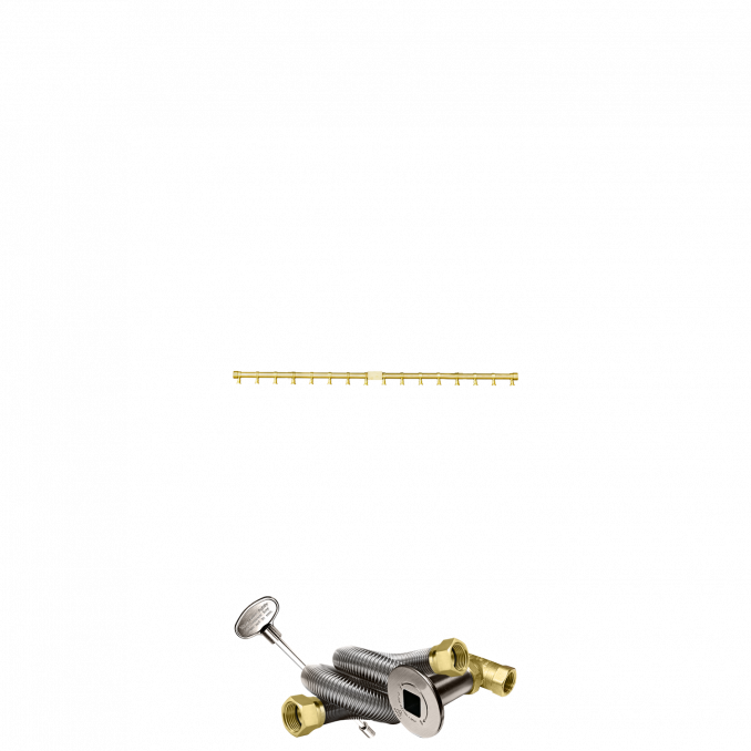 Firegear Pro Series 38" Brass Propane Gas Fire Pit T-Burner Kit