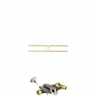 Firegear Pro Series 40" Brass Propane Gas Fire Pit H-Burner Kit