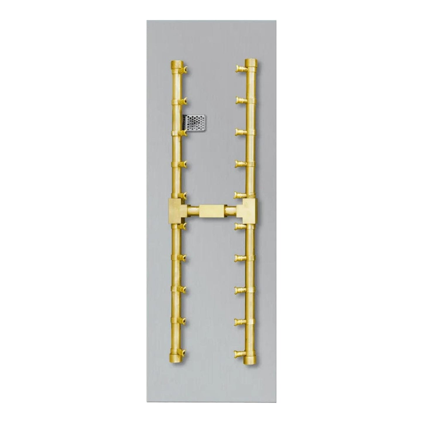 Firegear Pro Series 48" x 10" Linear Flat Pan Propane Gas Fire Pit H Burner System With Thermocouple Piloted Safety Ignition System
