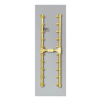 Firegear Pro Series 48" x 10" Linear Flat Pan Propane Gas Fire Pit H Burner System With Thermocouple Piloted Safety Ignition System