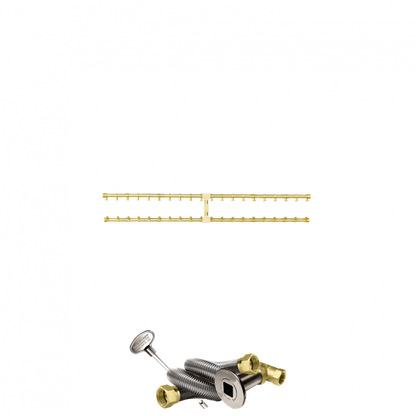 Firegear Pro Series 50" Brass Propane Gas Fire Pit H-Burner Kit