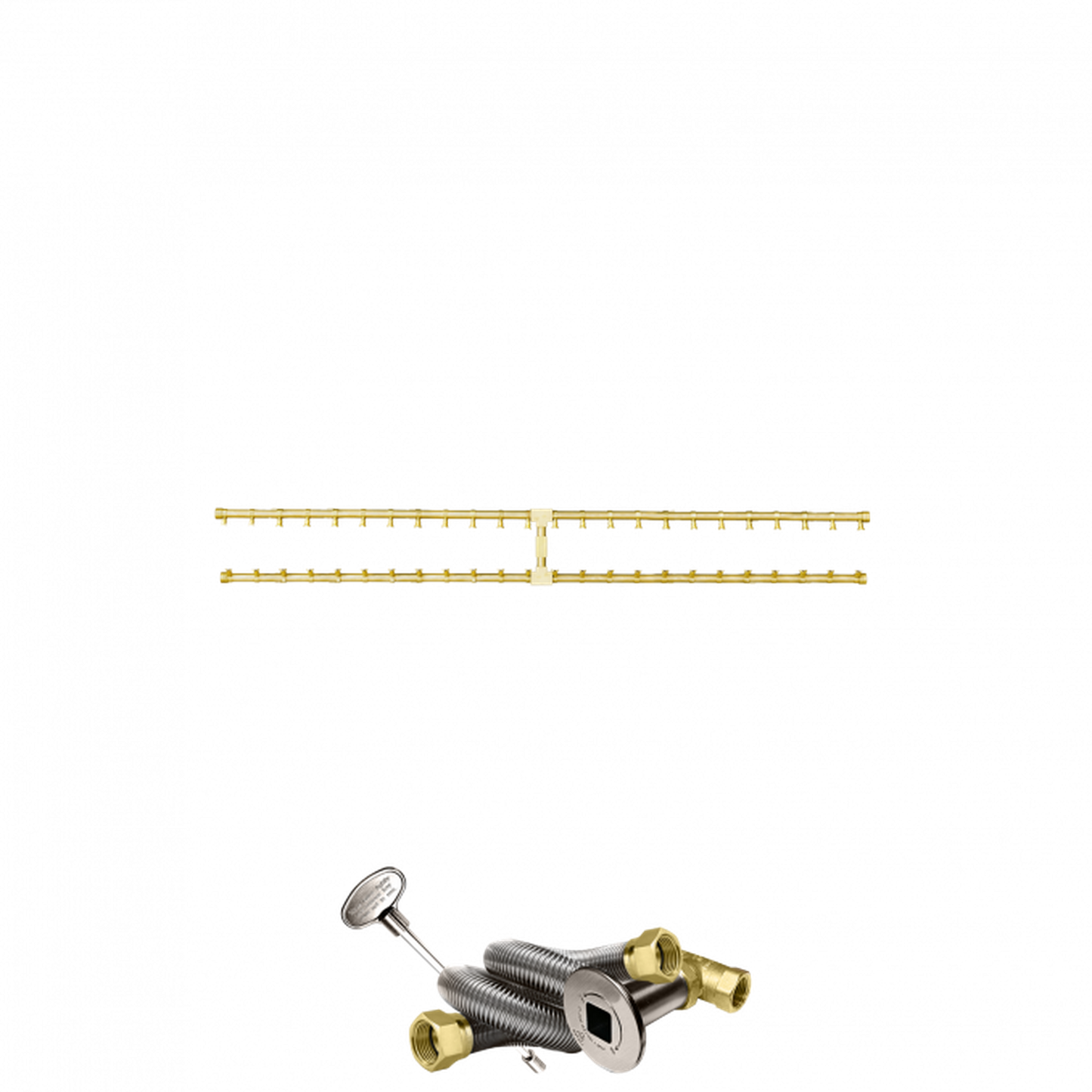 Firegear Pro Series 60" Brass Natural Gas Fire Pit H-Burner Kit