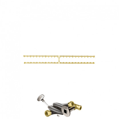 Firegear Pro Series 60" Brass Natural Gas Fire Pit H-Burner Kit