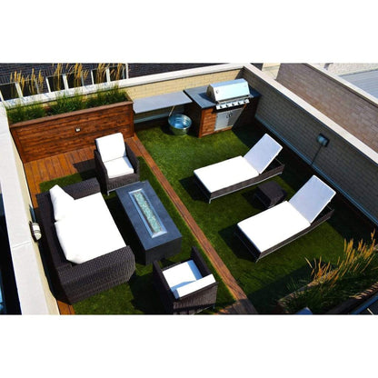 Firegear Pro Series SRW 60" x 10" Linear H Flat Pan Propane Gas Fire Pit Kit With Match Throw Ignition System