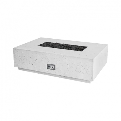 Firegear Pro Series Sanctuary 1 56" Arctic Rectangular Natural Gas Fire Table With Match Throw Ignition System