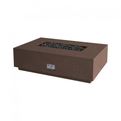 Firegear Pro Series Sanctuary 1 56" Chocolate Rectangular Natural Gas Fire Table With Thermocouple Piloted Safety Ignition System