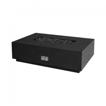 Firegear Pro Series Sanctuary 1 56" Raven Rectangular Natural Gas Fire Table With Thermocouple Piloted Safety Ignition System
