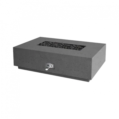 Firegear Pro Series Sanctuary 1 56" Slate Rectangular Natural Gas Fire Table With Match Throw Ignition System