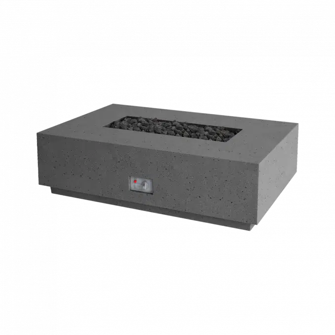 Firegear Pro Series Sanctuary 1 56" Slate Rectangular Natural Gas Fire Table With Thermocouple Piloted Safety Ignition System