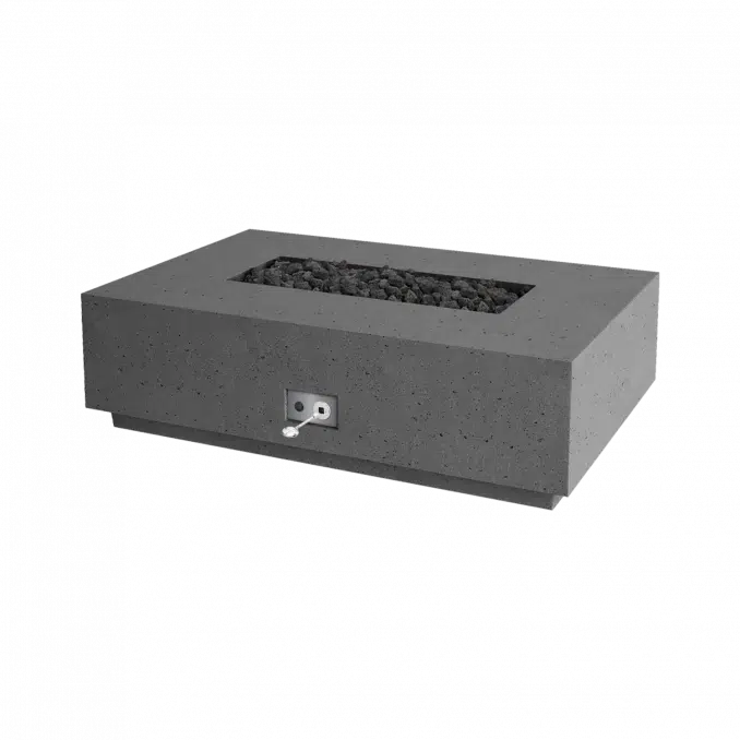 Firegear Pro Series Sanctuary 1 56" Slate Rectangular Propane Gas Fire Table With Match Throw Ignition System