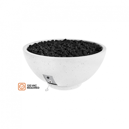 Firegear Pro Series Sanctuary 2 39" Arctic Round Natural Gas Fire Pit Bowl With All Weather Electronic Ignition System