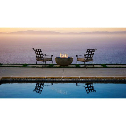 Firegear Pro Series Sanctuary 2 39" Arctic Round Natural Gas Fire Pit Bowl With All Weather Electronic Ignition System