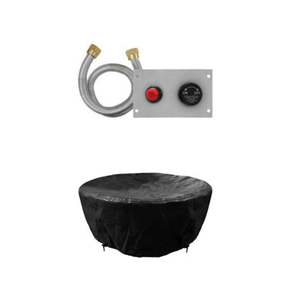 Firegear Pro Series Sanctuary 2 39" Arctic Round Natural Gas Fire Pit Bowl With Thermocouple Piloted Safety Ignition System