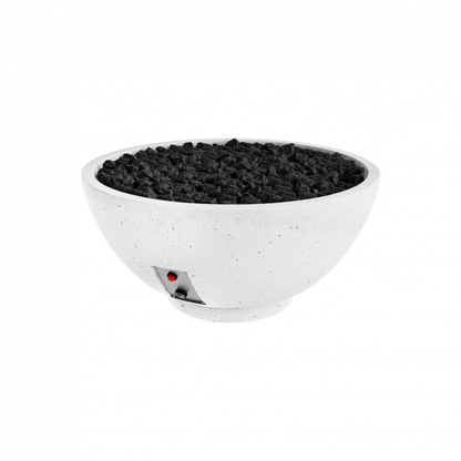 Firegear Pro Series Sanctuary 2 39" Arctic Round Propane Gas Fire Pit Bowl With Thermocouple Piloted Safety Ignition System